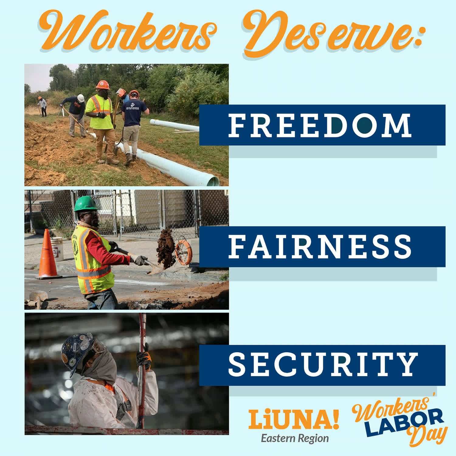 ALL workers deserve the freedom,... - LiUNA Eastern Region | Facebook