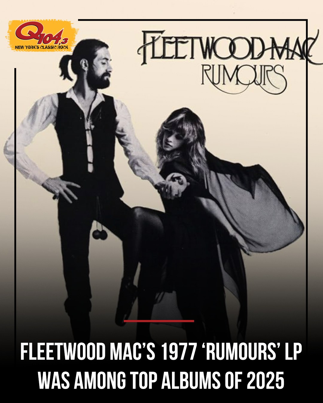 Fleetwood Mac's 21x-platinum 1977 album, Rumours, is the highest