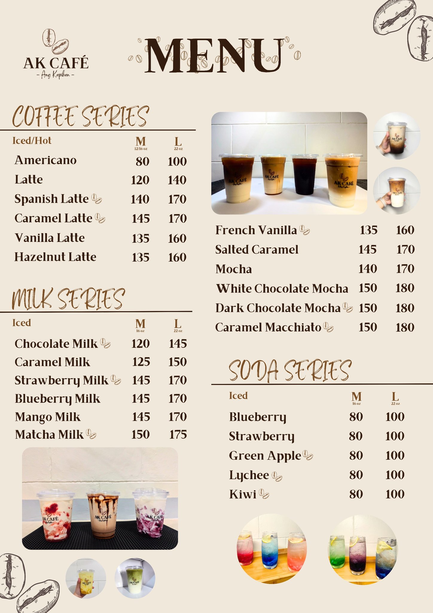 AK CAFÉ - Heads Up AK Fam! 💖 Our updated menu is now... | Facebook