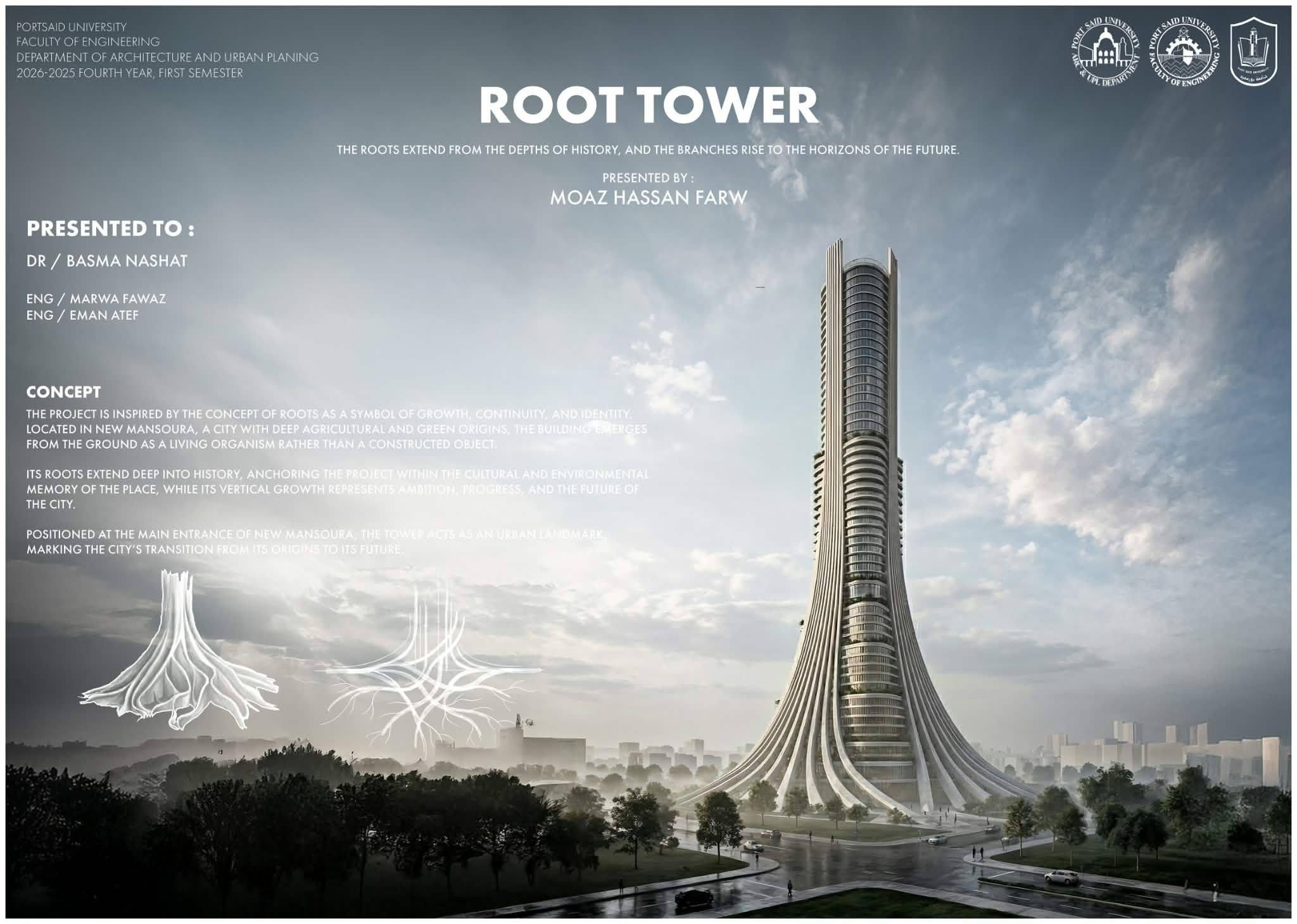 مادة تصميم معماري 6 - الفرقة الرابعة مشروع تصميم Resilient Skyscraper ...