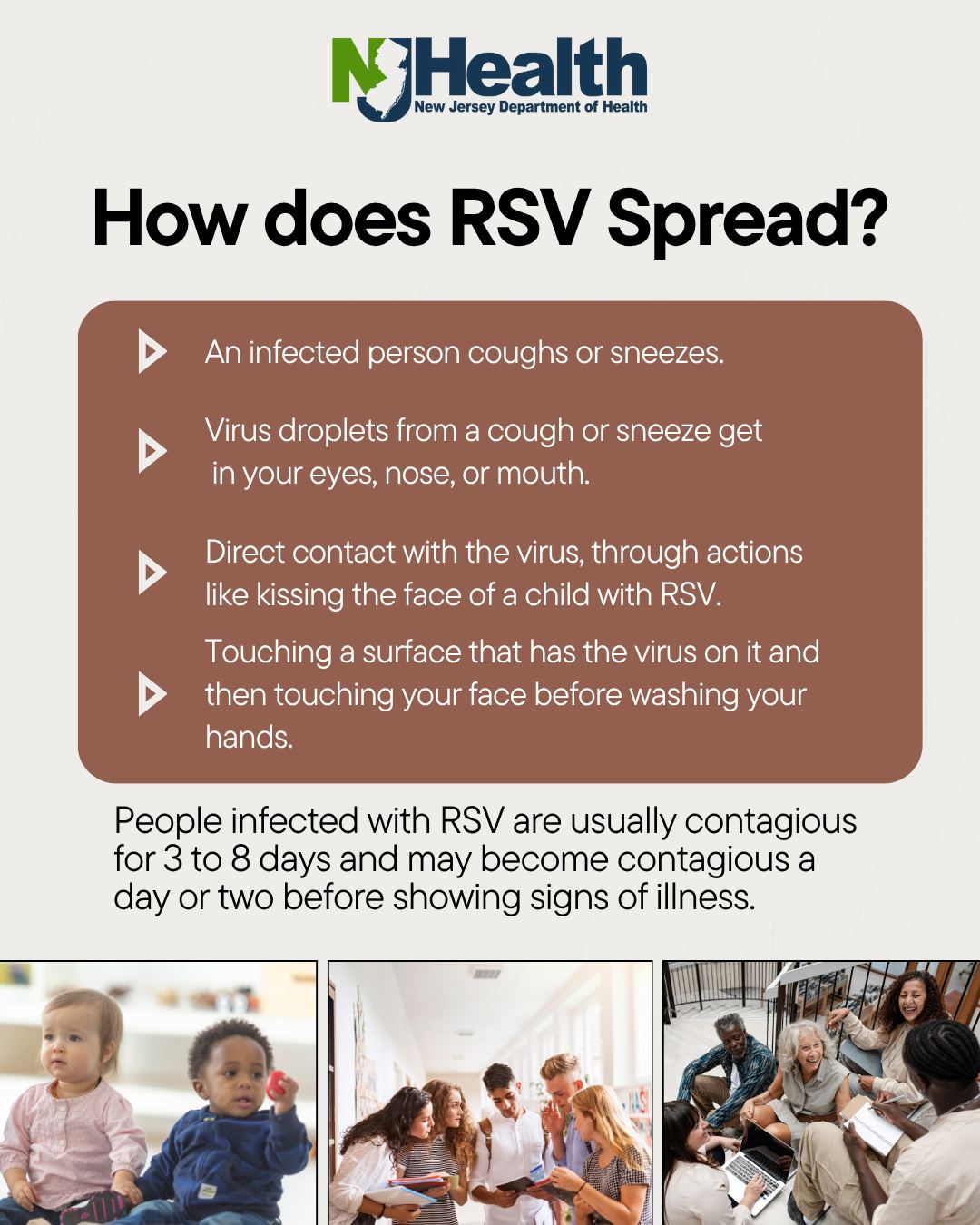New - People infected with RSV are usually contagious for 3 to 8 days ...