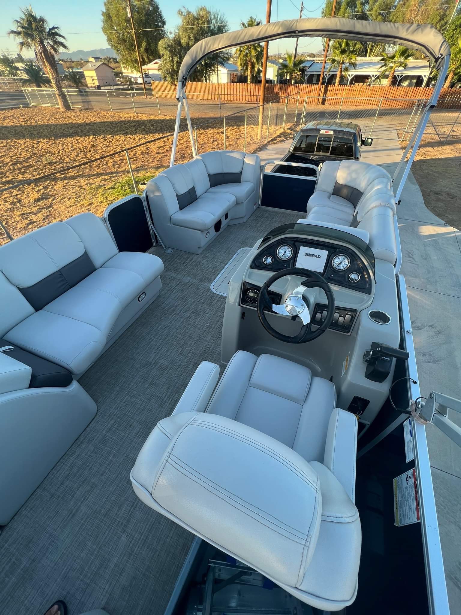 2018 Yamaha g3 suncatcher x324 ss tritoon - Boats - Mohave Valley