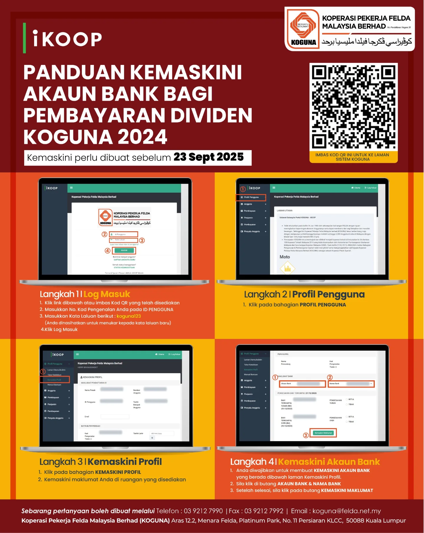 📢... - KOGUNA - Koperasi Pekerja Felda Malaysia Berhad | Facebook