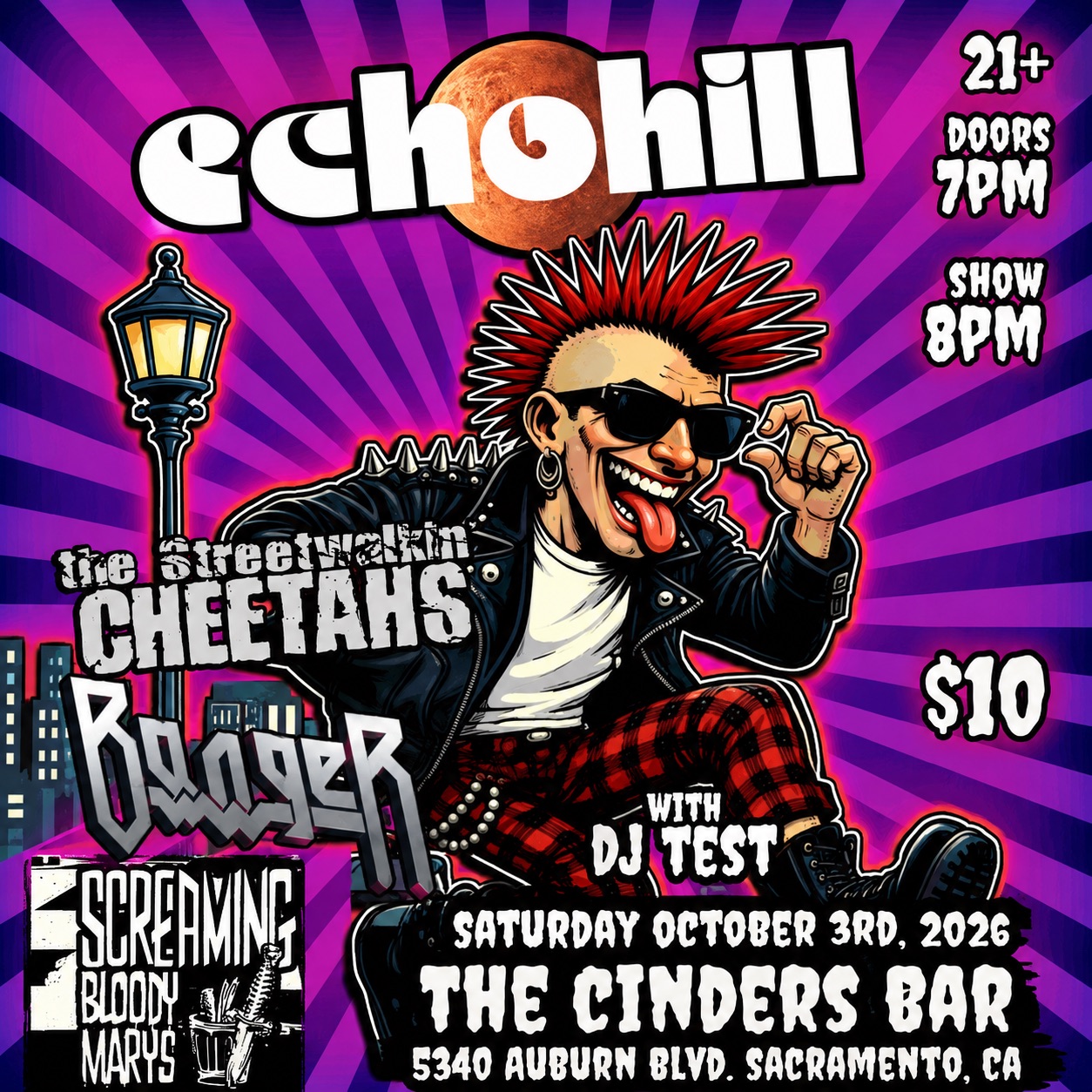 Screaming Bloody Marys — The Cinders Bar, 2026-10-03