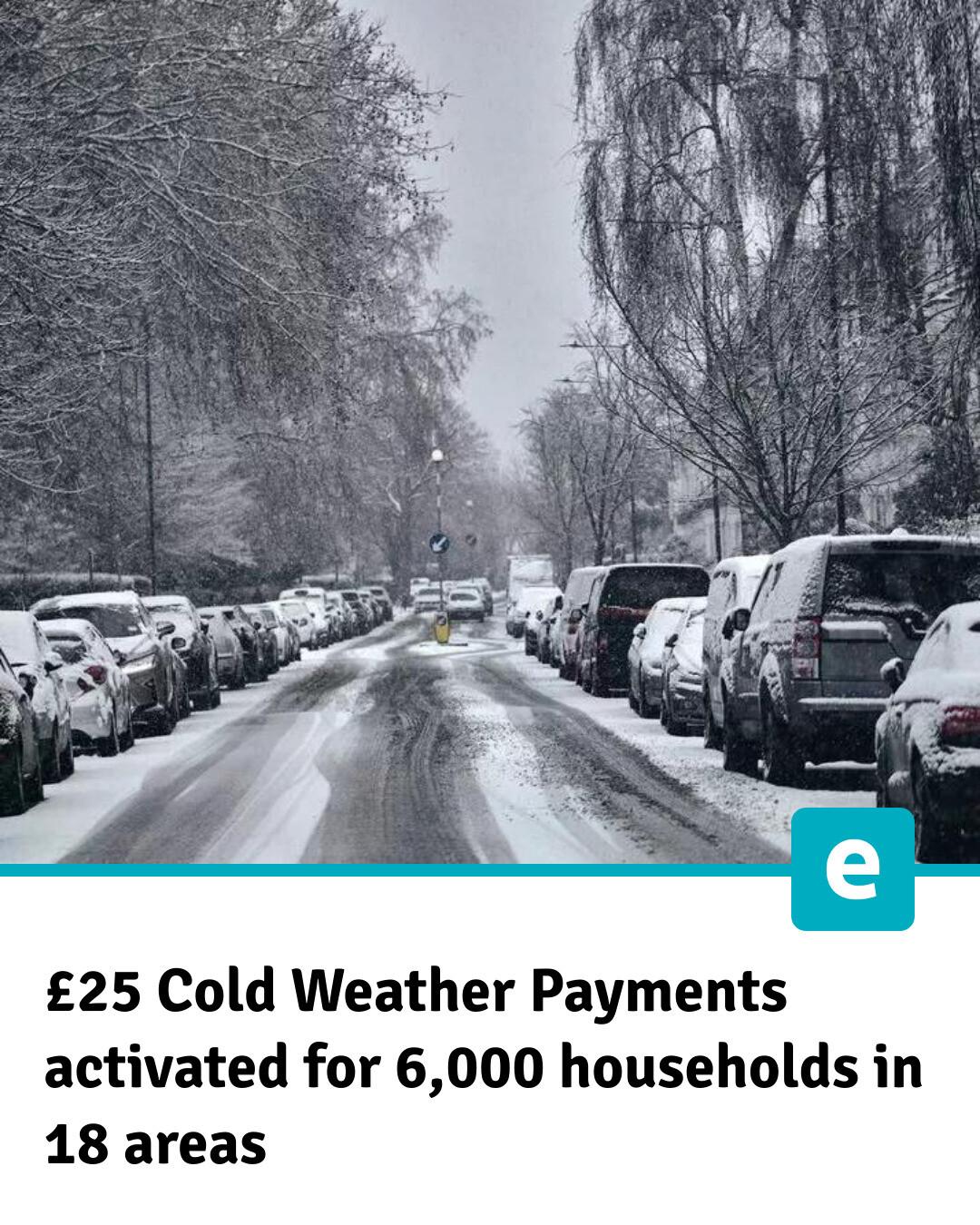 Edinburgh - The DWP has activated Cold Weather Payments for 18 postcode ...