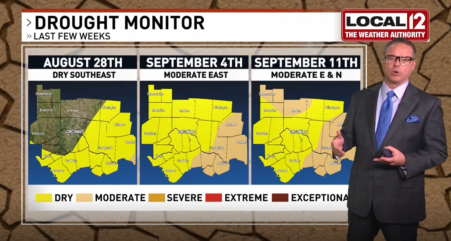 Meteorologist - ⚠️ Dry and getting drier. Here's a look at the ...