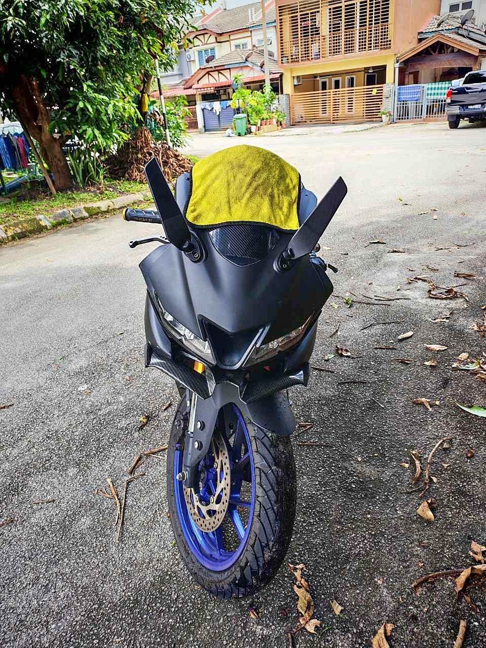 R15 v3 milage 27k tahun 2020+ full system akrapovic jackpot+helmet ...