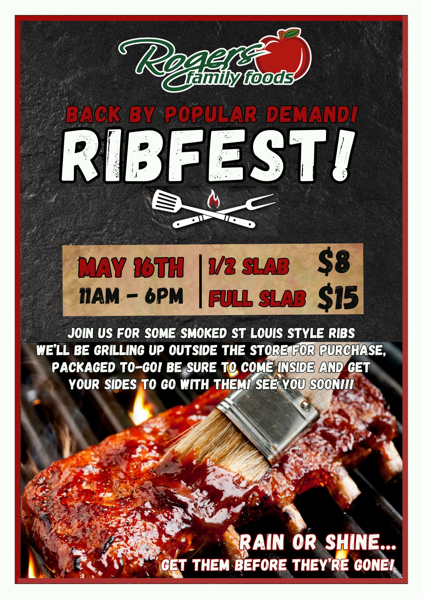 Roger's - 🔥 RIBFEST IS BACK! 🔥 We’re kicking off our first Ribfest of ...