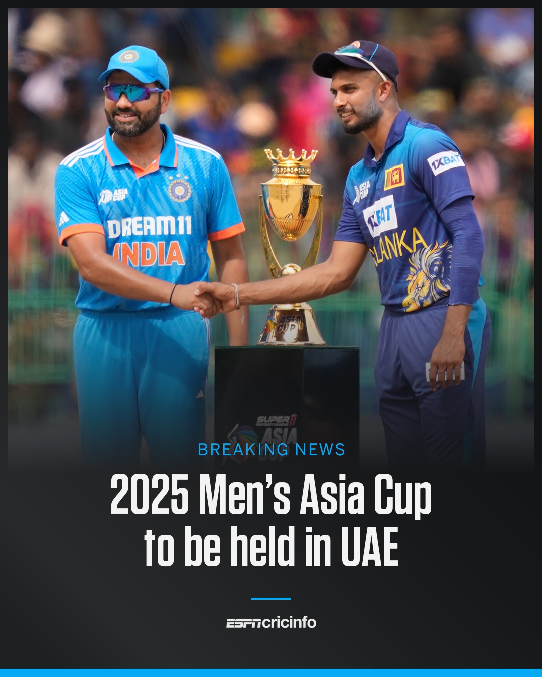 ESPNcricinfo - JUST IN: The 2025 edition of the men's Asia Cup will ...