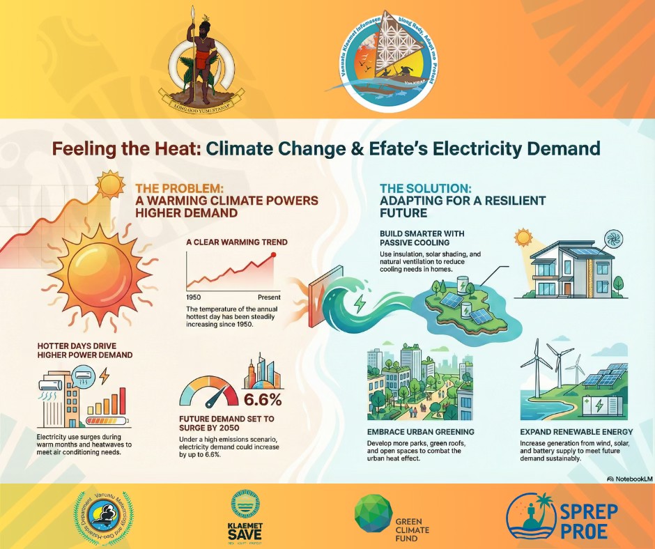 Van-KIRAP - 🌡️ Staying Cool in Efate: How Heat Affects Our Electricity ...