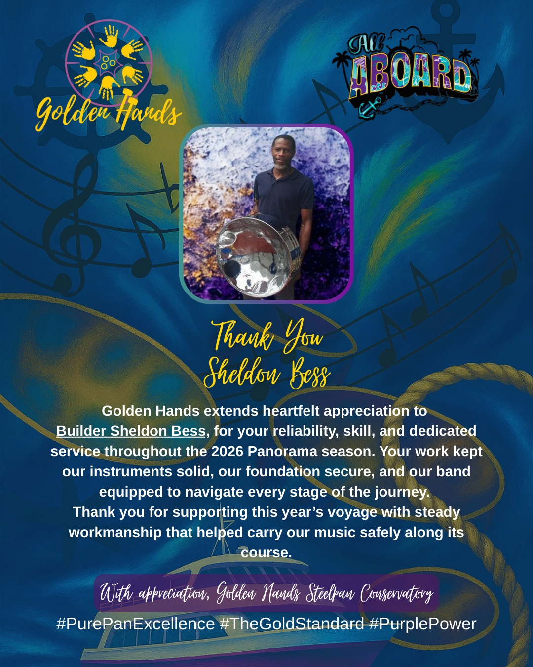 Golden Hands - 🛠️ Sheldon Bess Golden Hands celebrates... | Facebook
