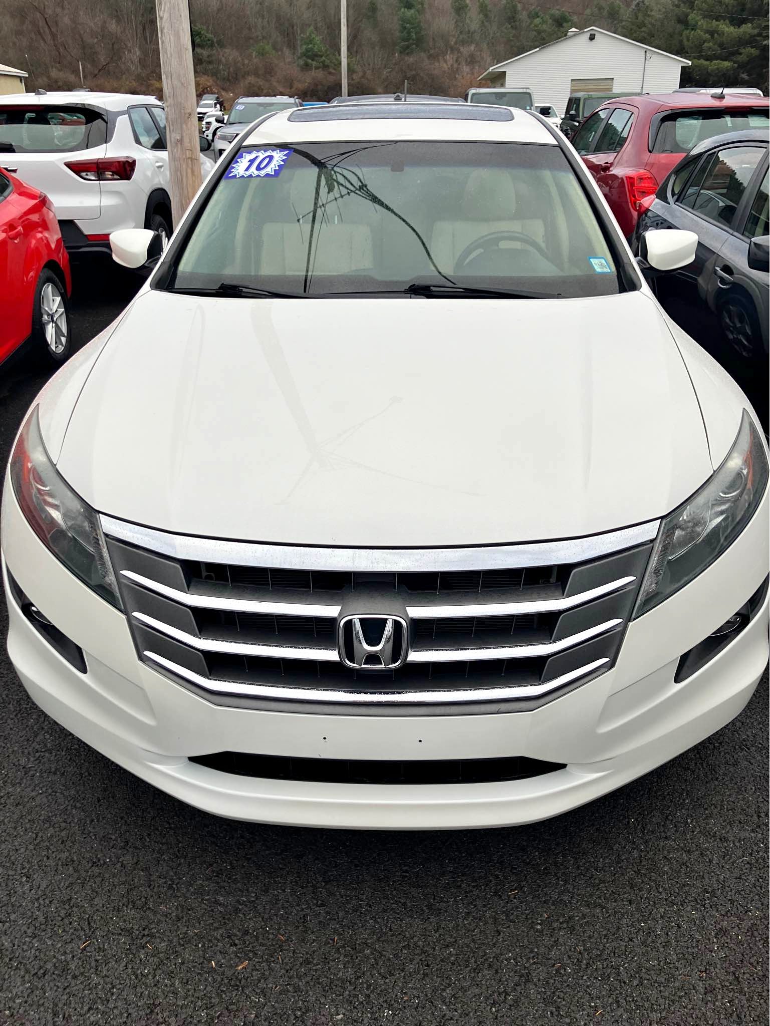 Front Bumper Cover For 2010-2012 Honda Accord Crosstour EX – W/Fog Light Holes, Primed