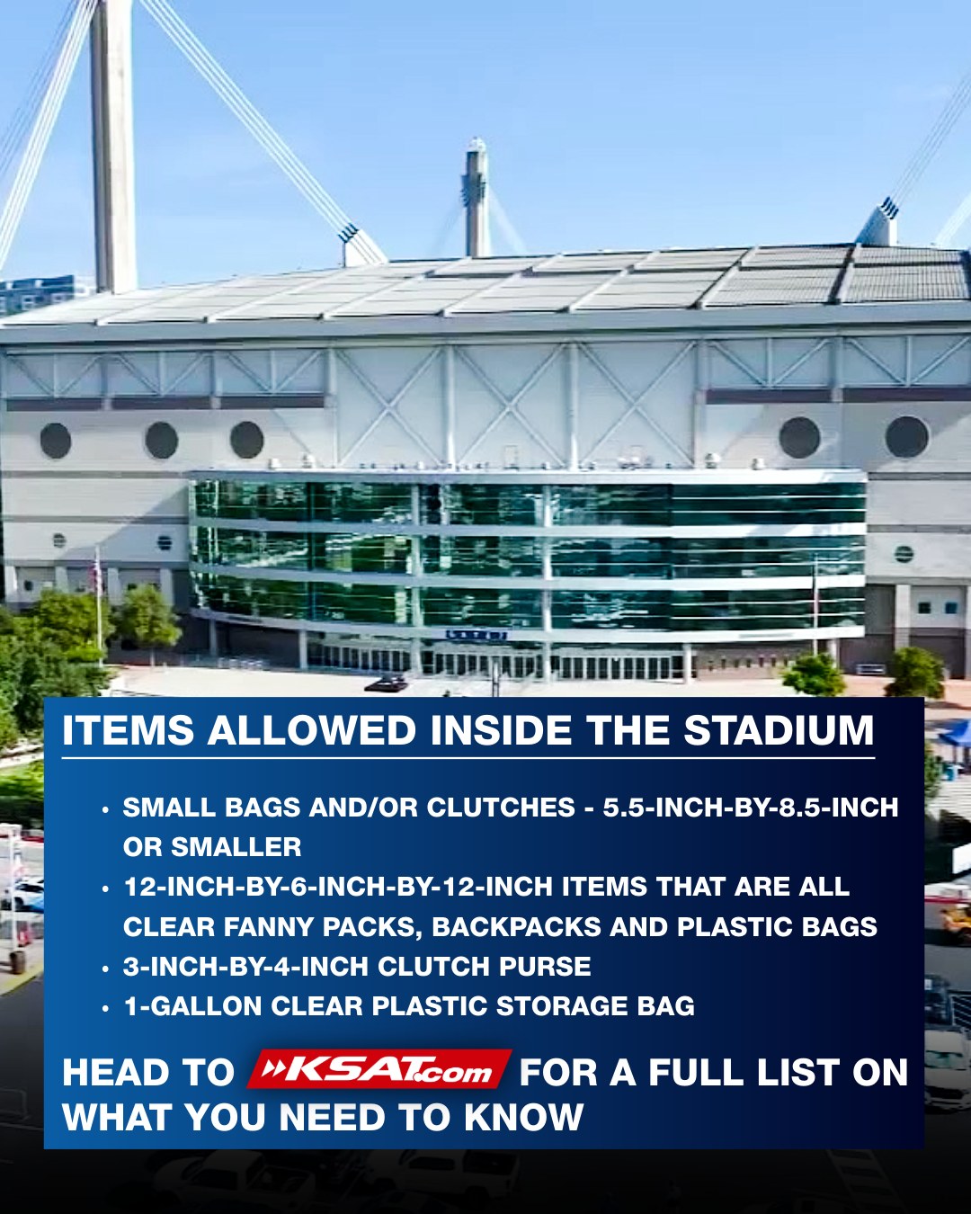 KSAT - To avoid a trip back to your car to drop off an item not allowed ...