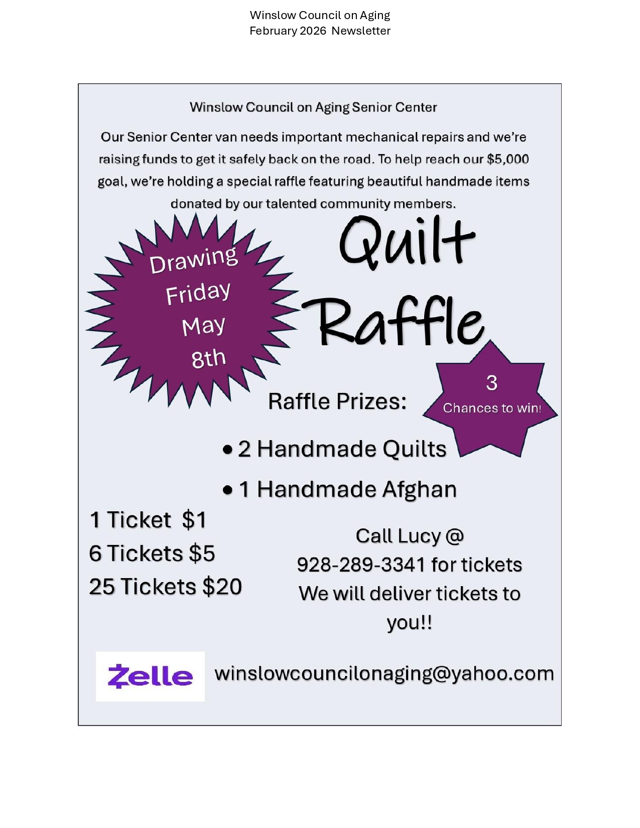 Winslow Council on Aging added... - Winslow Council on Aging