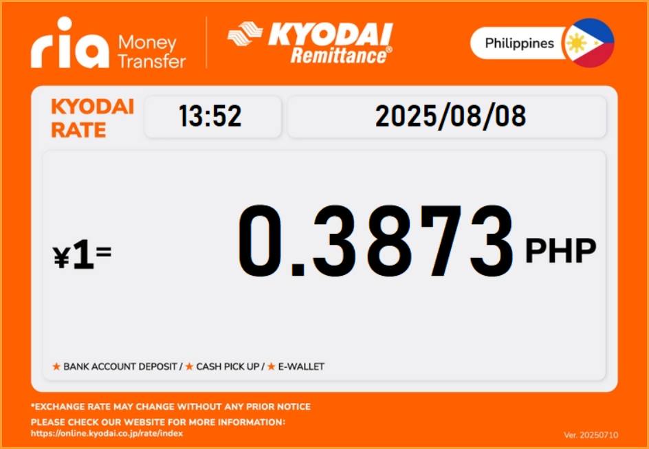 Kyodai Remittance Philippines - EXCHANGE RATE // March 08, 2022 ...