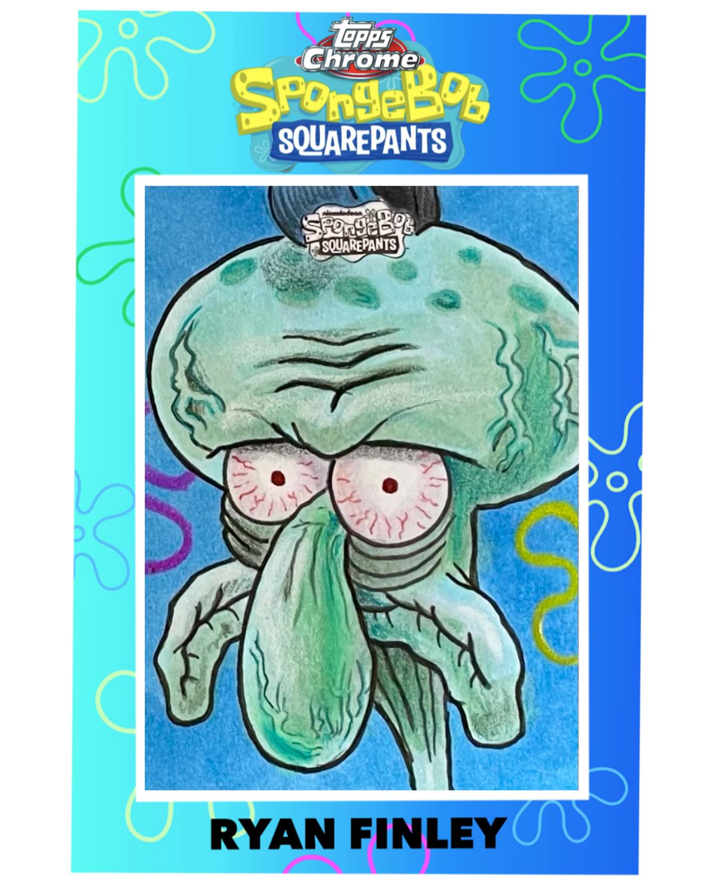 Squidward Gallery from 2025 Topps Chrome Sponge Bob…