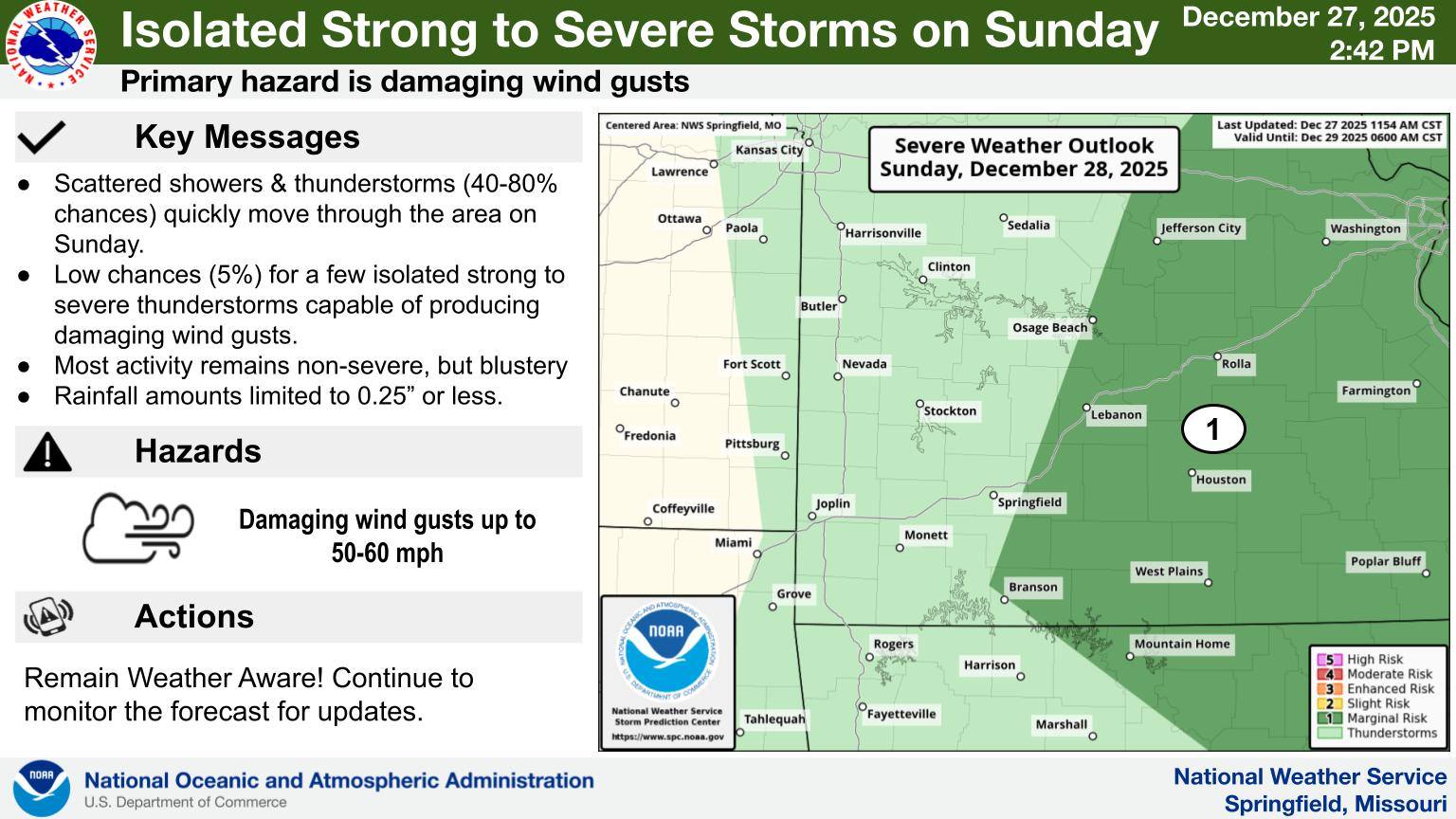 US - Scattered showers and thunderstorms (50-80% chances) quickly move ...