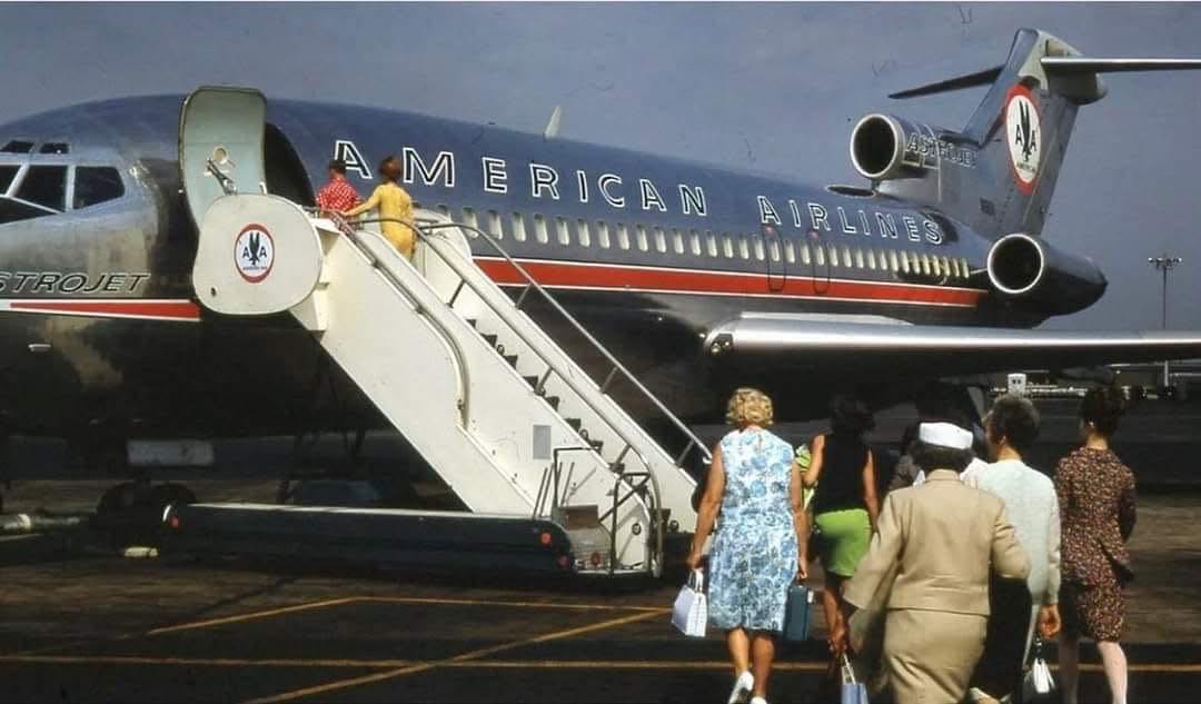 Step back in time with this classic shot of an American Airlines