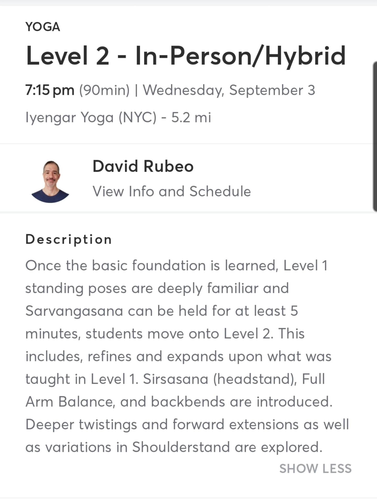 Yoga with David