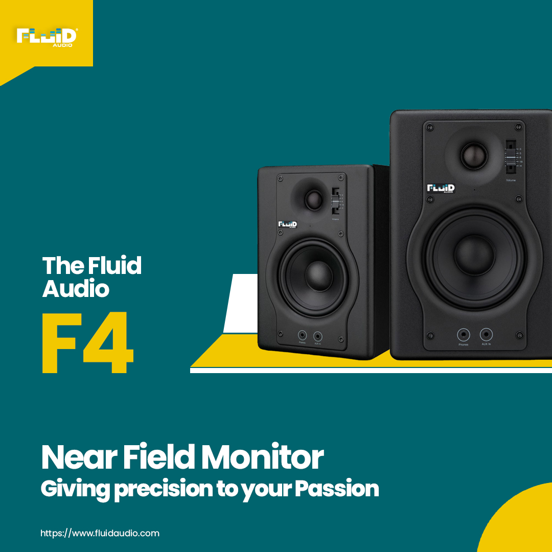 Fluid Audio F4 studio monitors for home recording