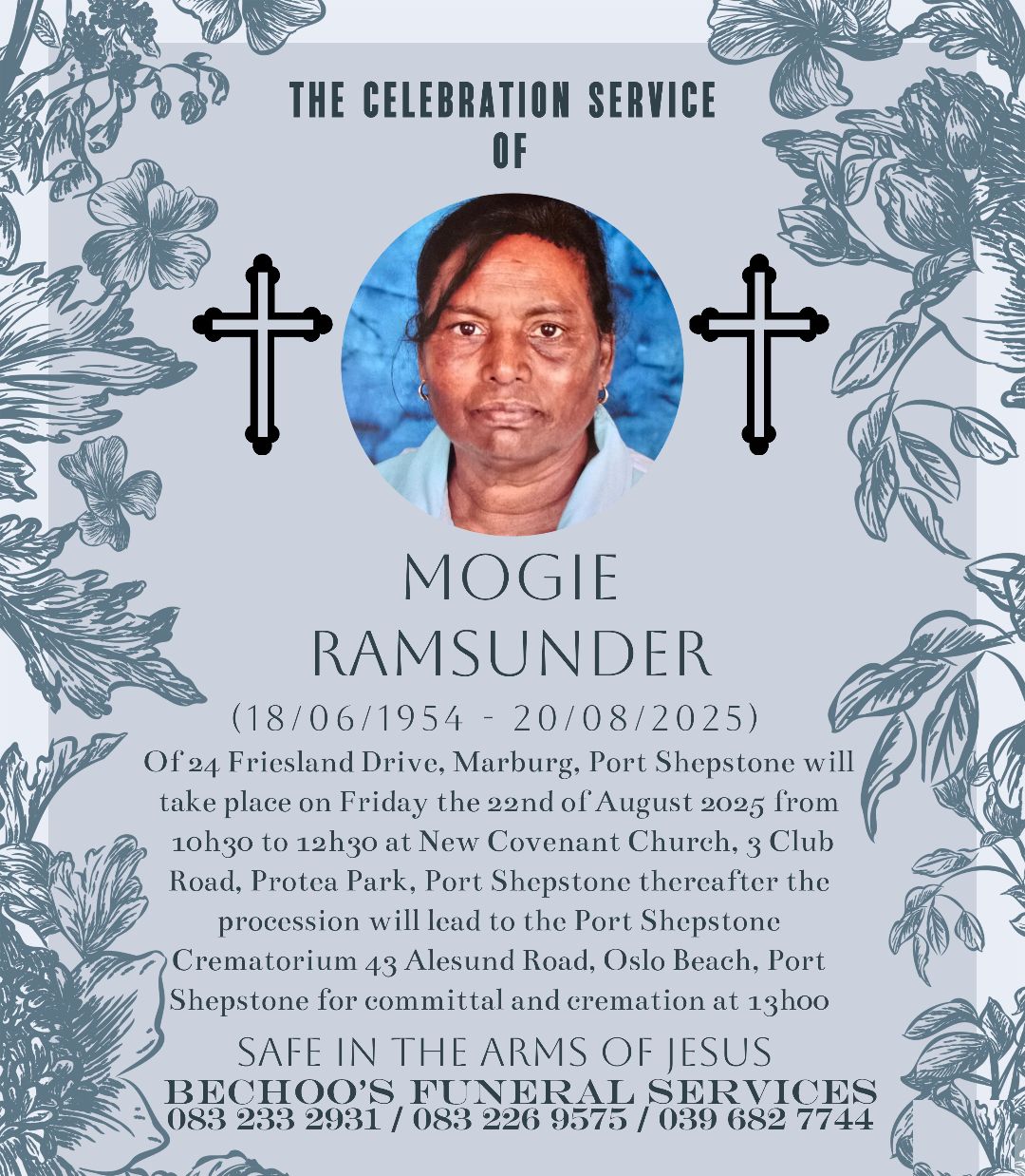 The Celebration Service of... - Bechoo's Funeral Services | Facebook