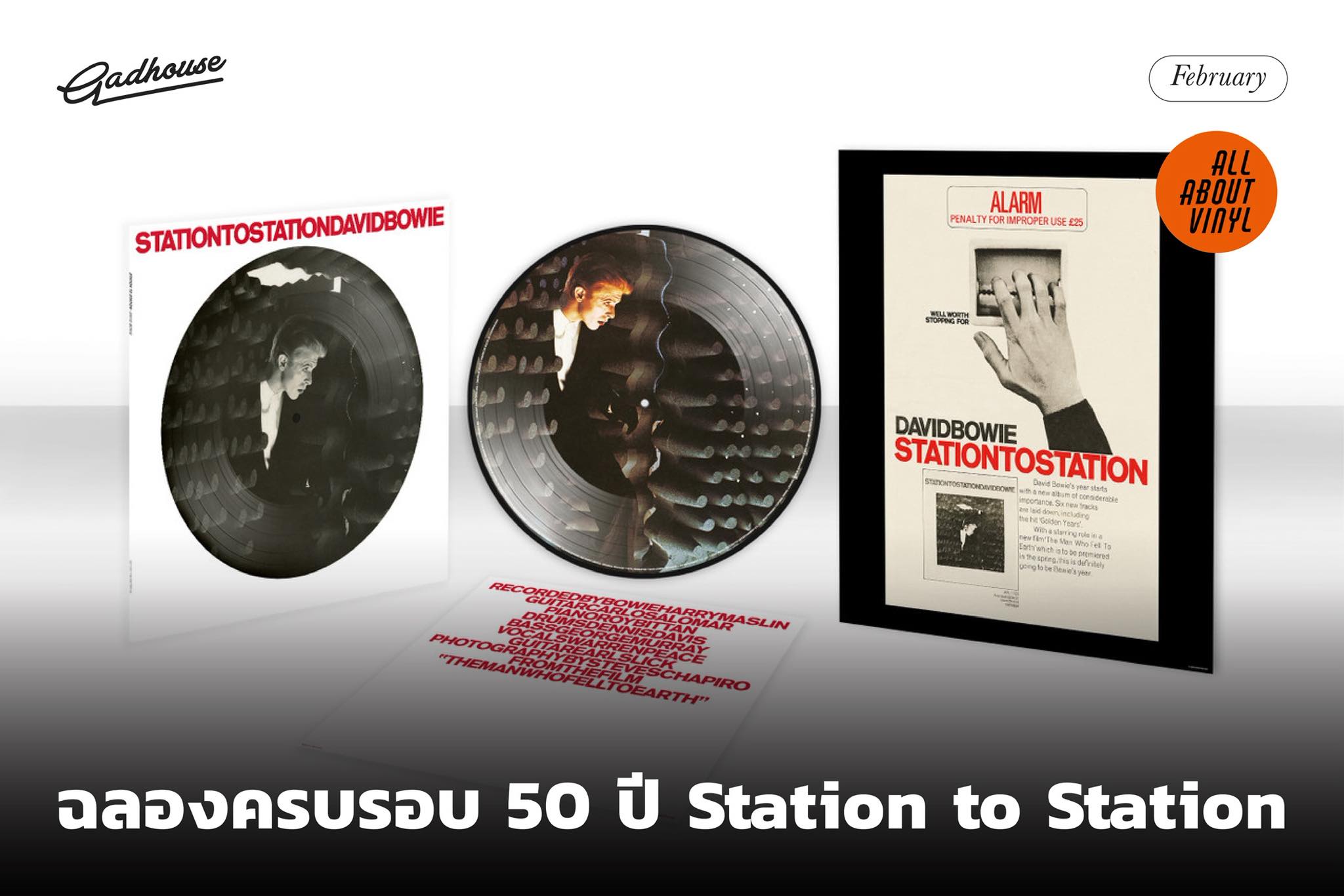 Gadhouse - 📀 All About Vinyl ฉลองครบรอบ 50 ปี "Station to Station ...