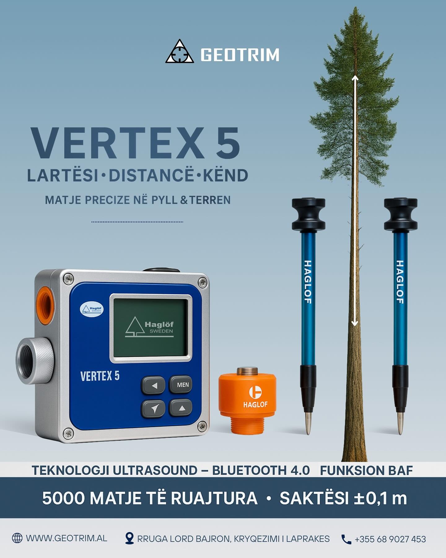 Geotrim - Haglöf Vertex 5 – teknologjia më e avancuar për matje në pyll ...