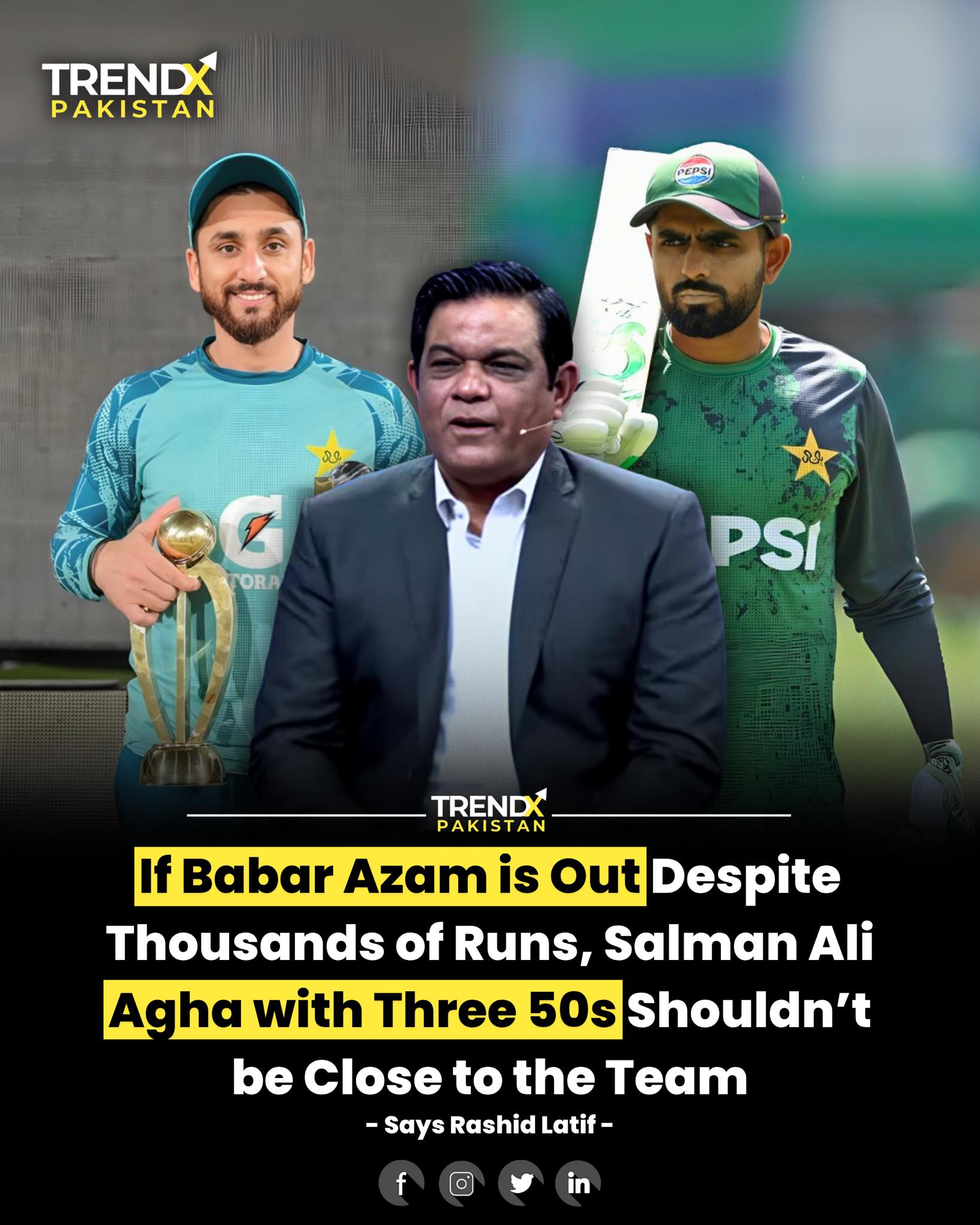 TrendX - Former Pakistan cricketer and coach Rashid Latif has ...