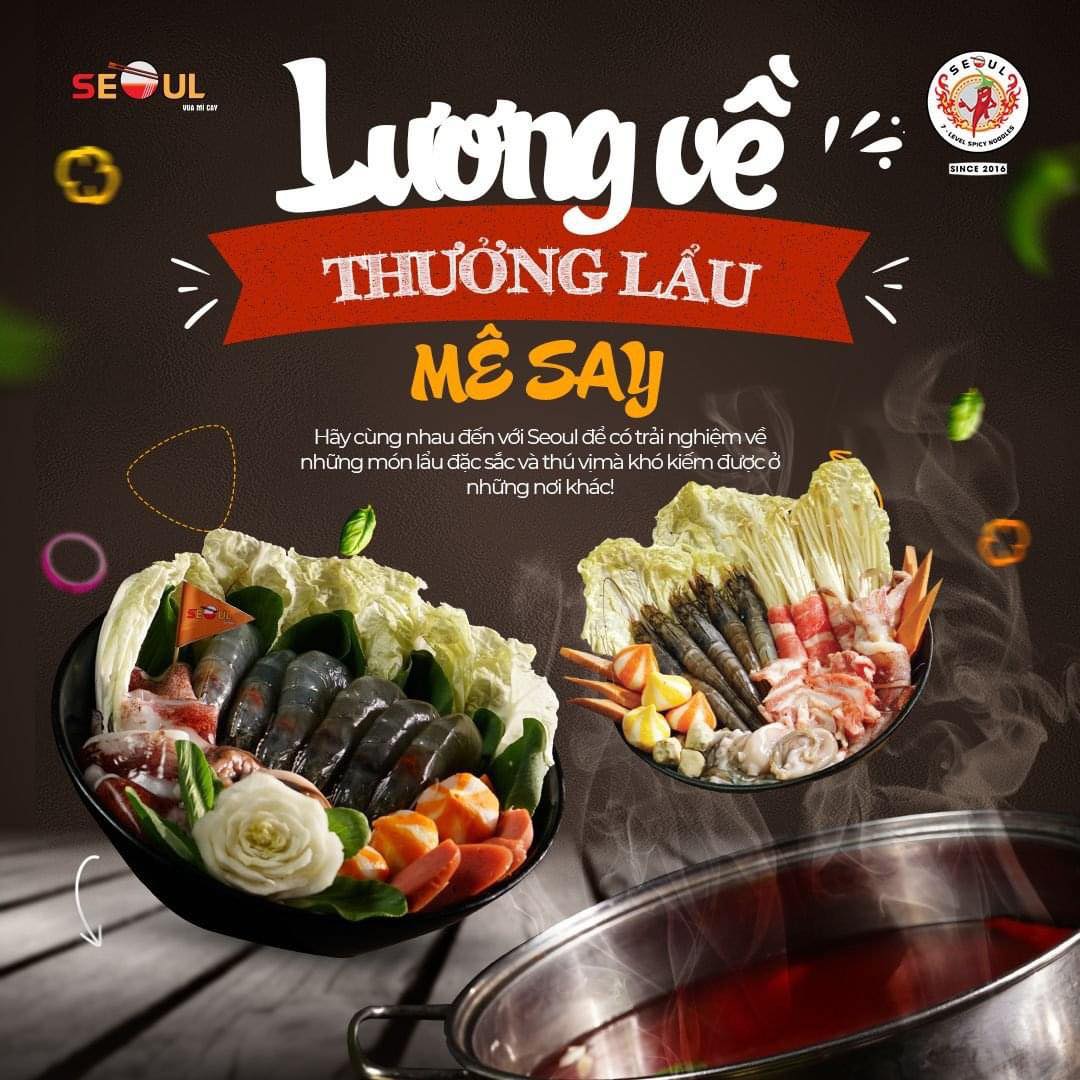 Mì - 💸𝐋𝐮̛𝐨̛𝐧𝐠 𝐯𝐞̂̀ - 𝐭𝐡𝐮̛𝐨̛̉𝐧𝐠 𝐥ẩ𝐮 𝐬𝐚𝐲 𝐦𝐞̂ 🫕Lẩu Seoul khiến thực khách ...