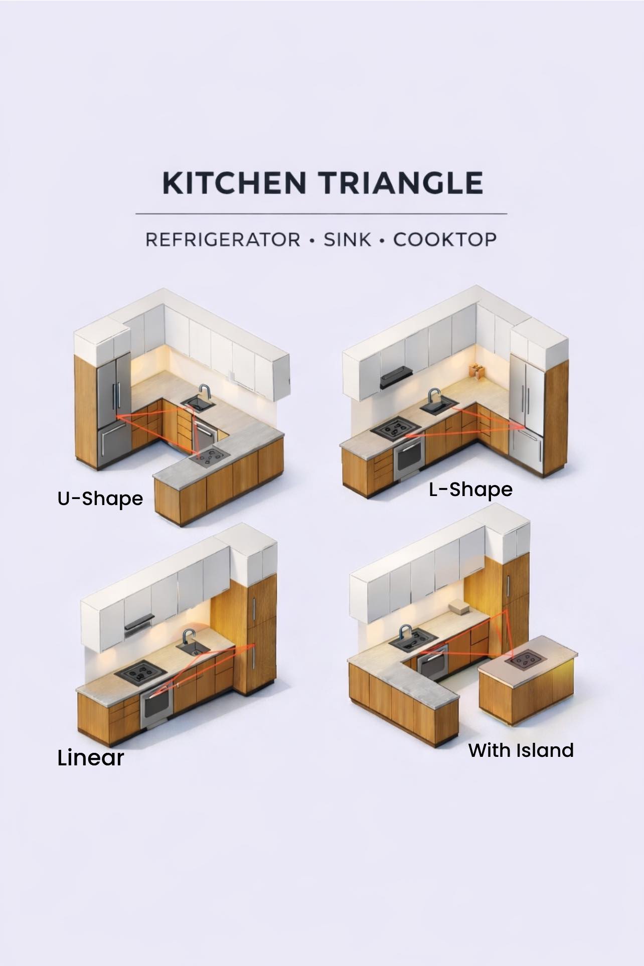 Tiffany - Does your kitchen follow the Kitchen Triangle rule? 📐📏 What ...