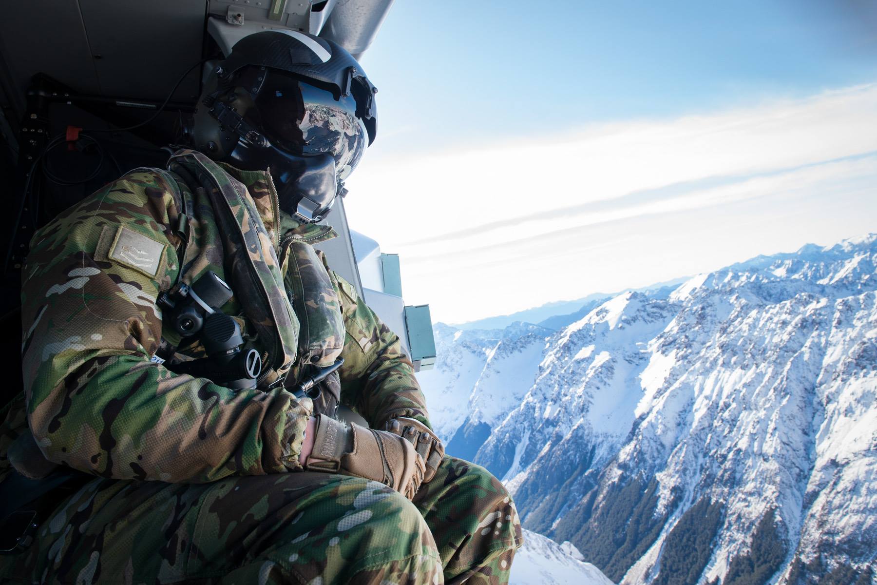 Royal New Zealand Air Force - A Helicopter Loadmaster has the best seat ...