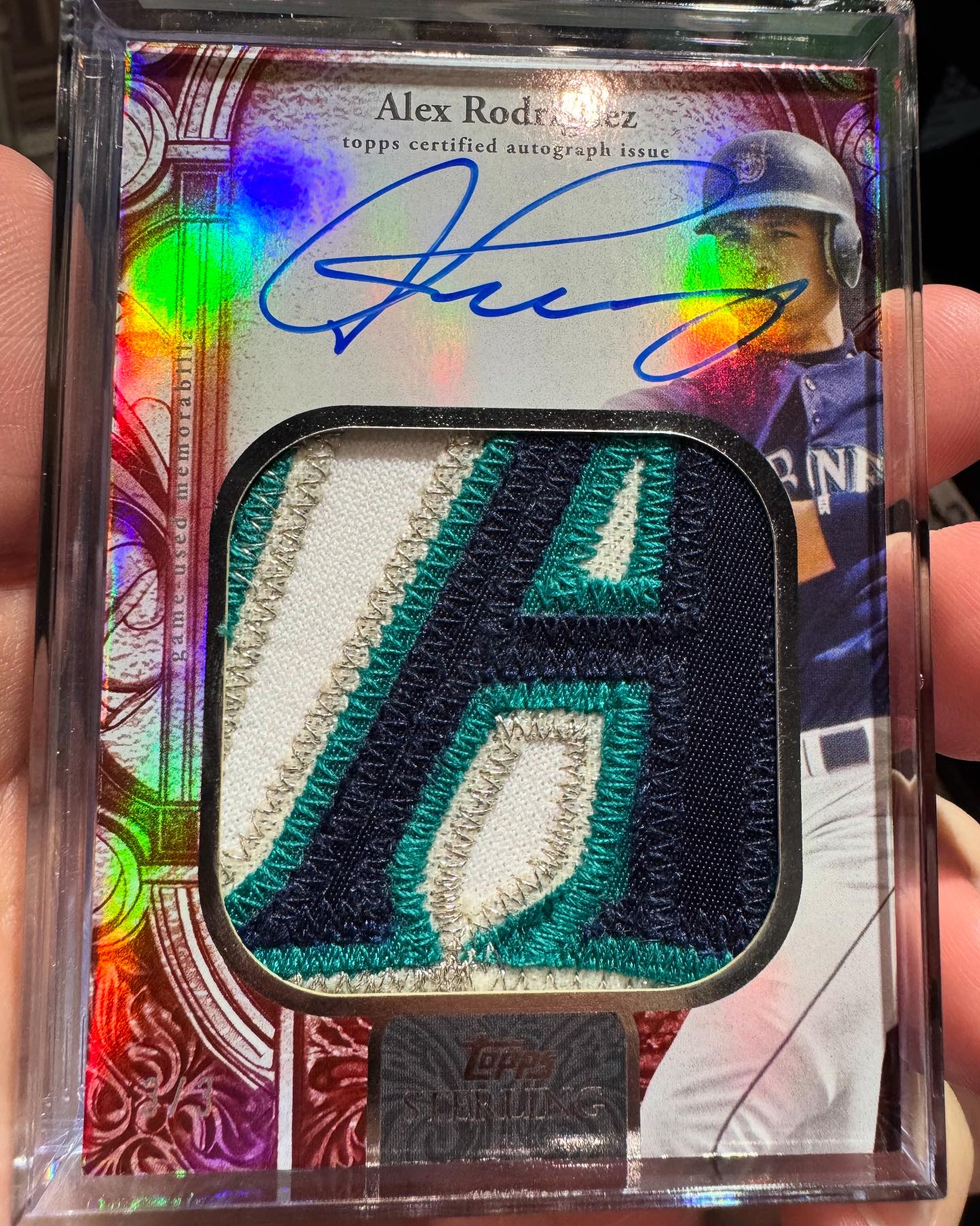 Alex Rodriguez jumbo patch auto pulled from 2025 Topps Sterling