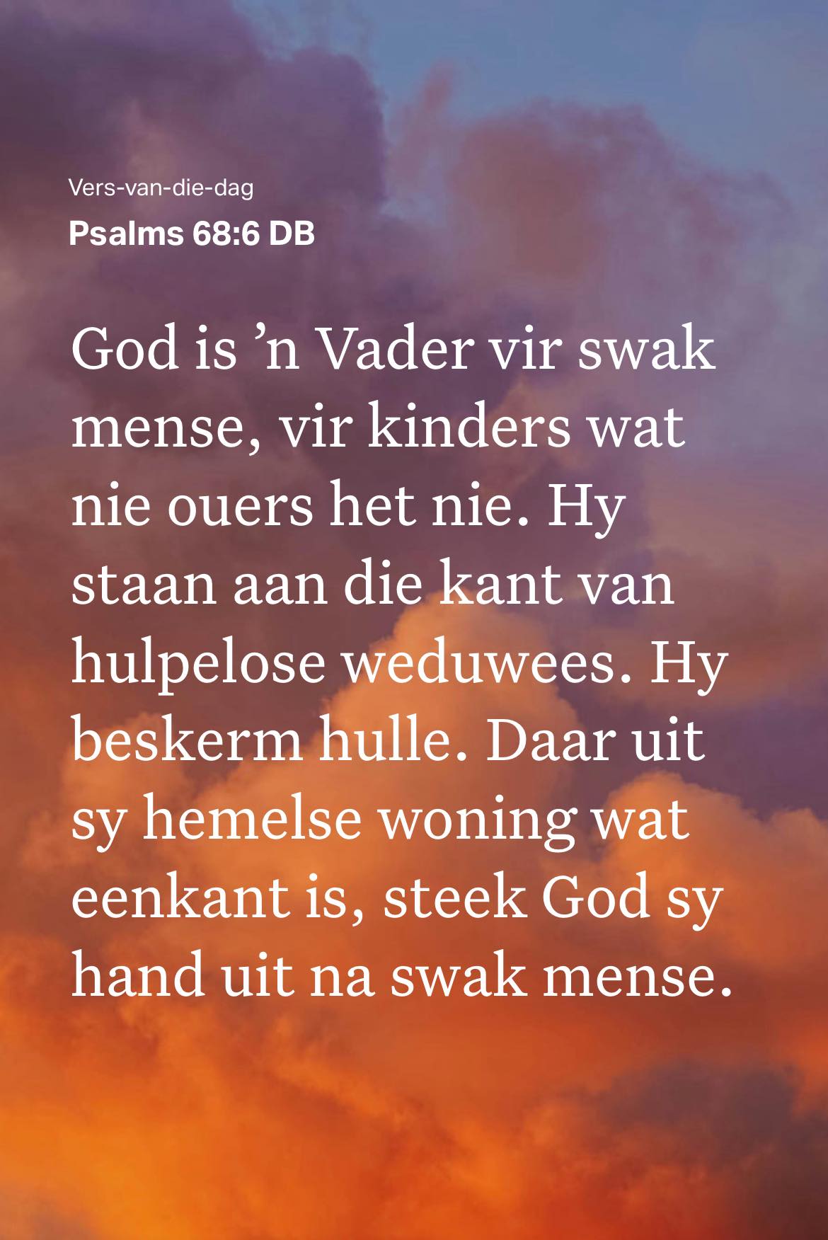 Rosestad - Ⓥⓔⓡⓢ ⓥⓐⓝ ⓓⓘⓔ ⓓⓐⓖ “God is ’n Vader vir swak mense, vir ...