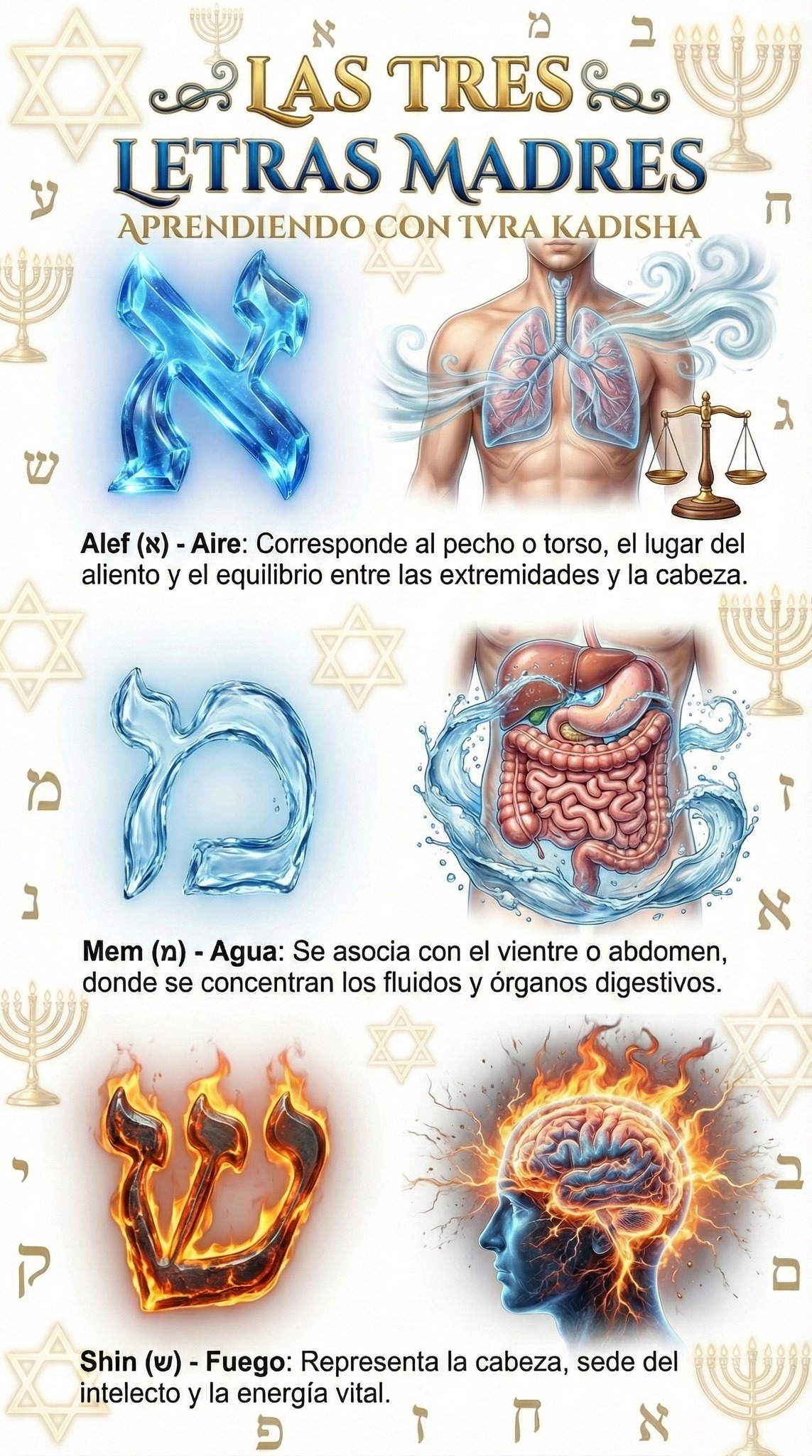 Centro - Las Tres Letras Madres (ש ,מ ,א) Estas letras representan los ...