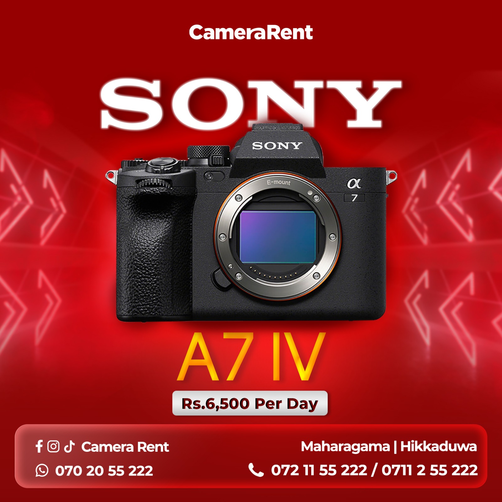 Camera Rent | Maharagama