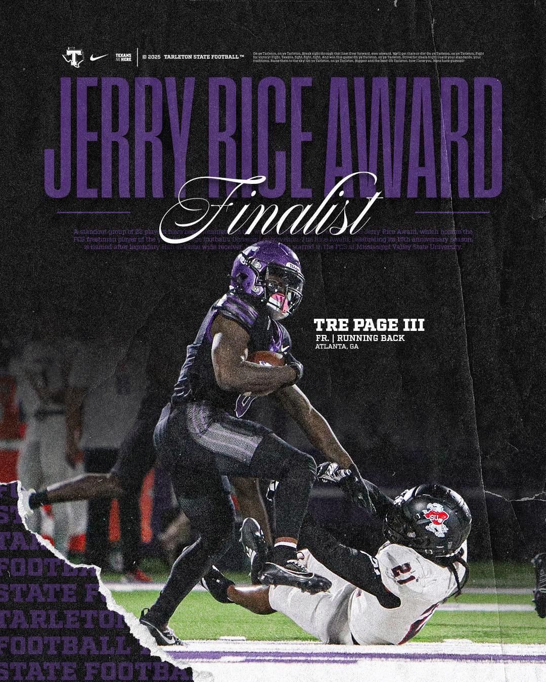 Tarleton - Tre Page III had one of the best seasons by any running back ...