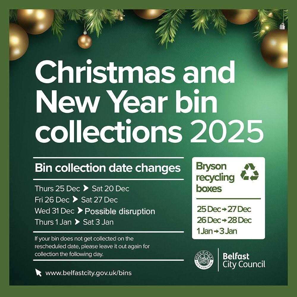 **UPDATED INFO ON NEW YEAR BIN... - Belfast City Council | Facebook