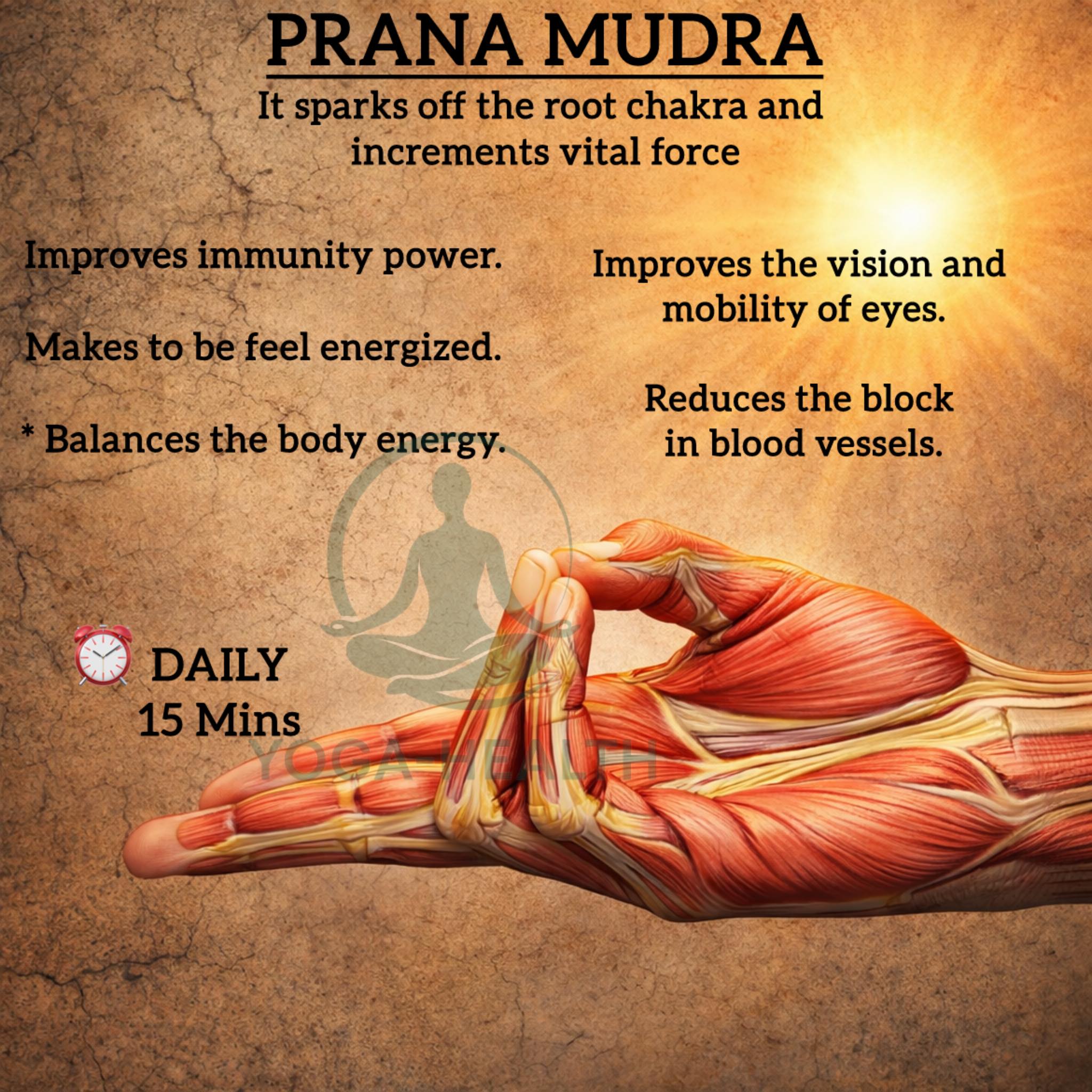 Yoga-Health - 🌹🧘‍♀️ How to Do Prana Mudra are :- 1. Sit... | Facebook