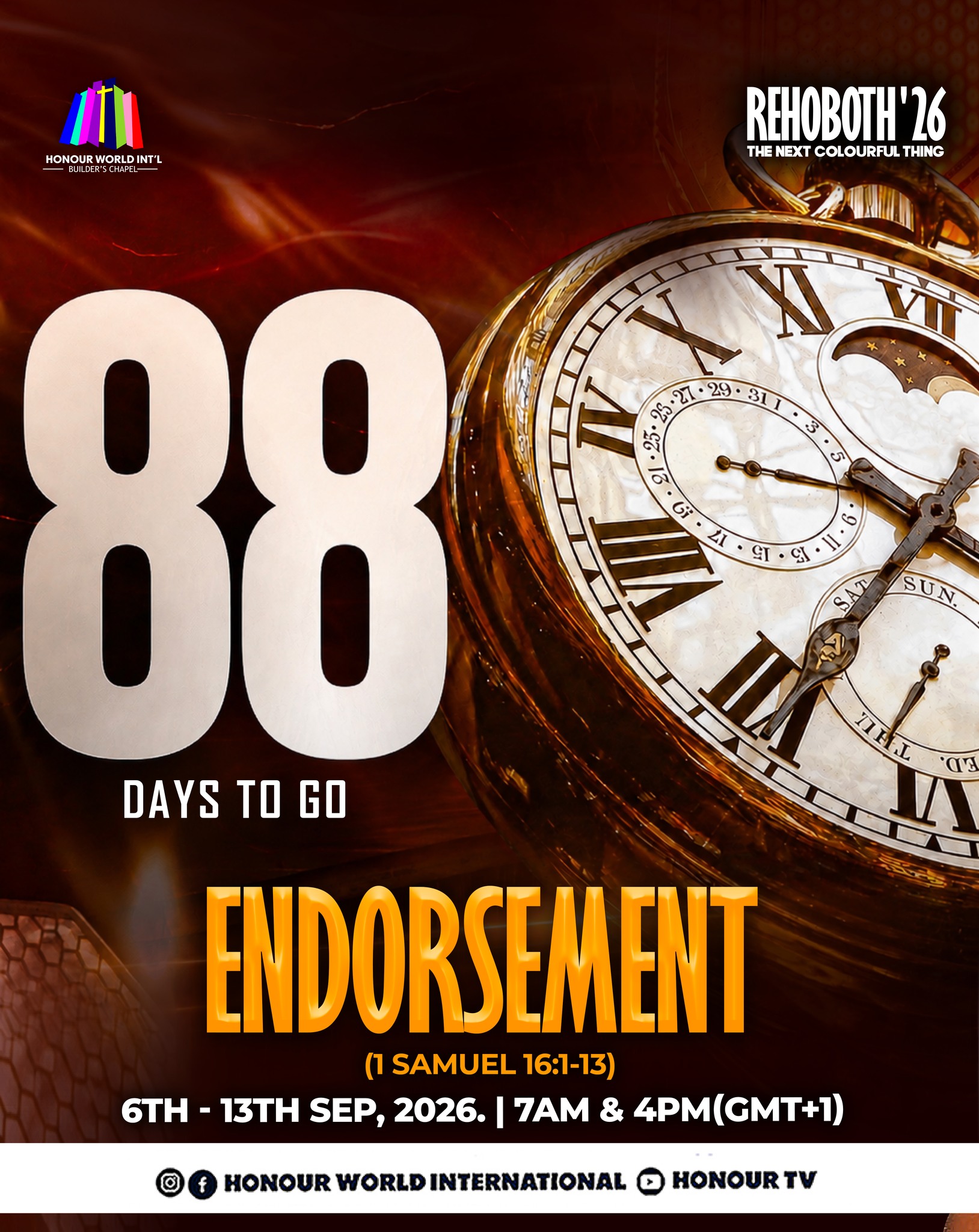 88 DAYS TO GO!* ? Get ready for the next colorful and life 