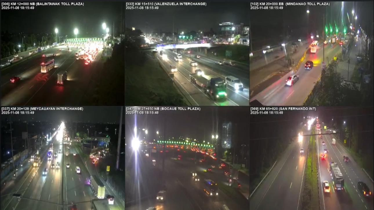 NLEX - #NLEXTrafficUpdate November 8, 2025 | 6:15pm Balintawak Toll ...