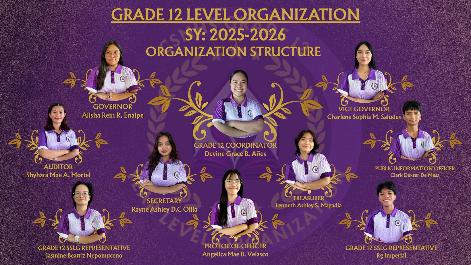 CSNHS Grade 12 Year Level Organization | Naga City