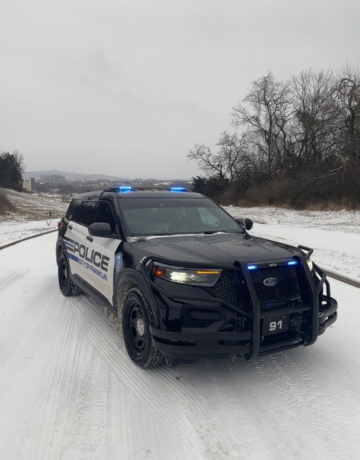 City - We have some road closures due to downed power lines and trees ...