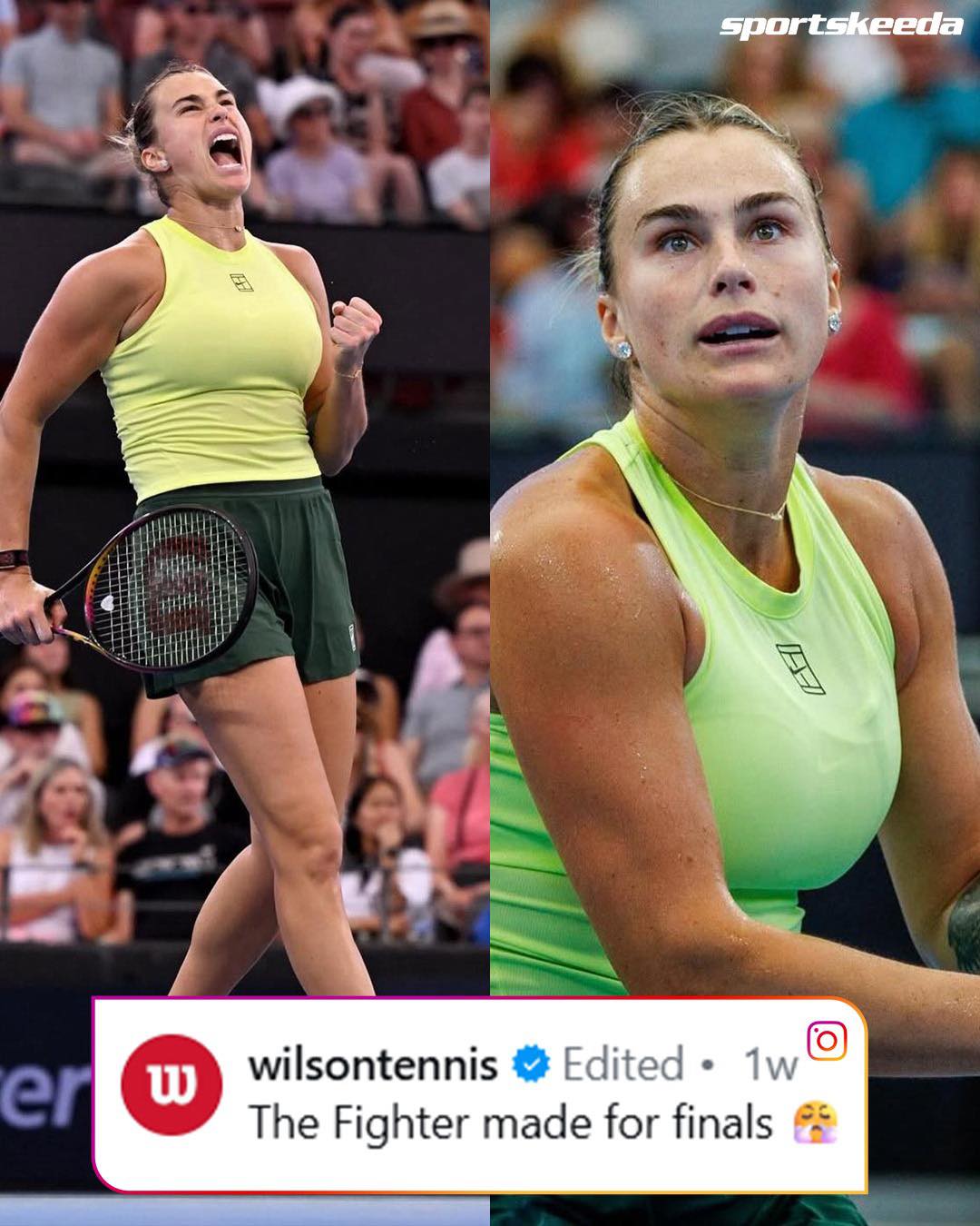 Sportskeeda - The definition of grit. 😤 Aryna Sabalenka showing exactly ...