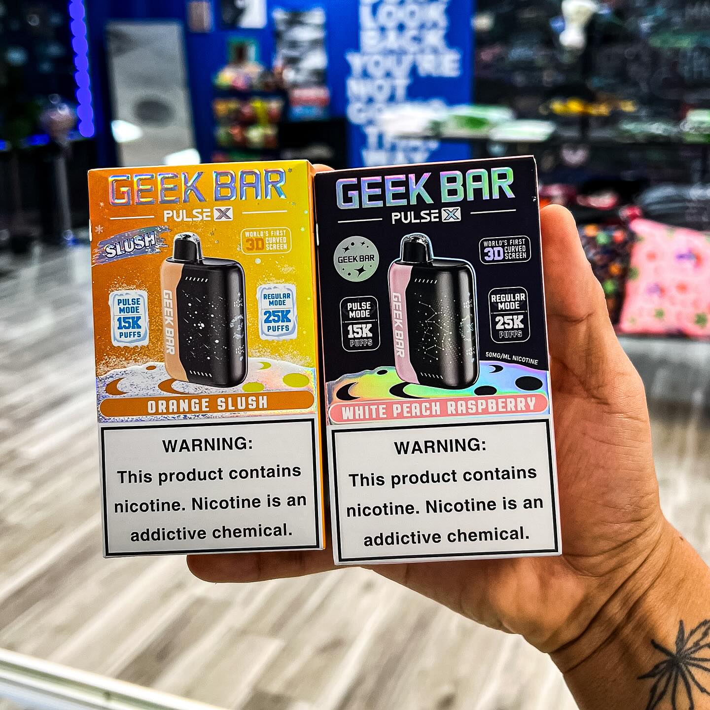 smoke shop geek bar near me 🚨 They're back at The 9th Cloud Shop! 🚨 Over 30 fresh Bars just landed 💨🔥 We know you've been missing them, and we did our best to bring 'em CreamyMintz Geek Bar Pulse NO SHIP: ME Choose Flavor:Blue Razz Ice