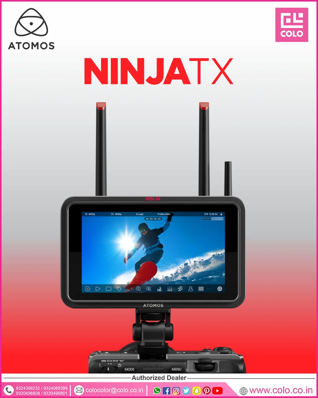 Colo - ATOMOS NINJA TX Wireless monitoring made simple Take your setup ...