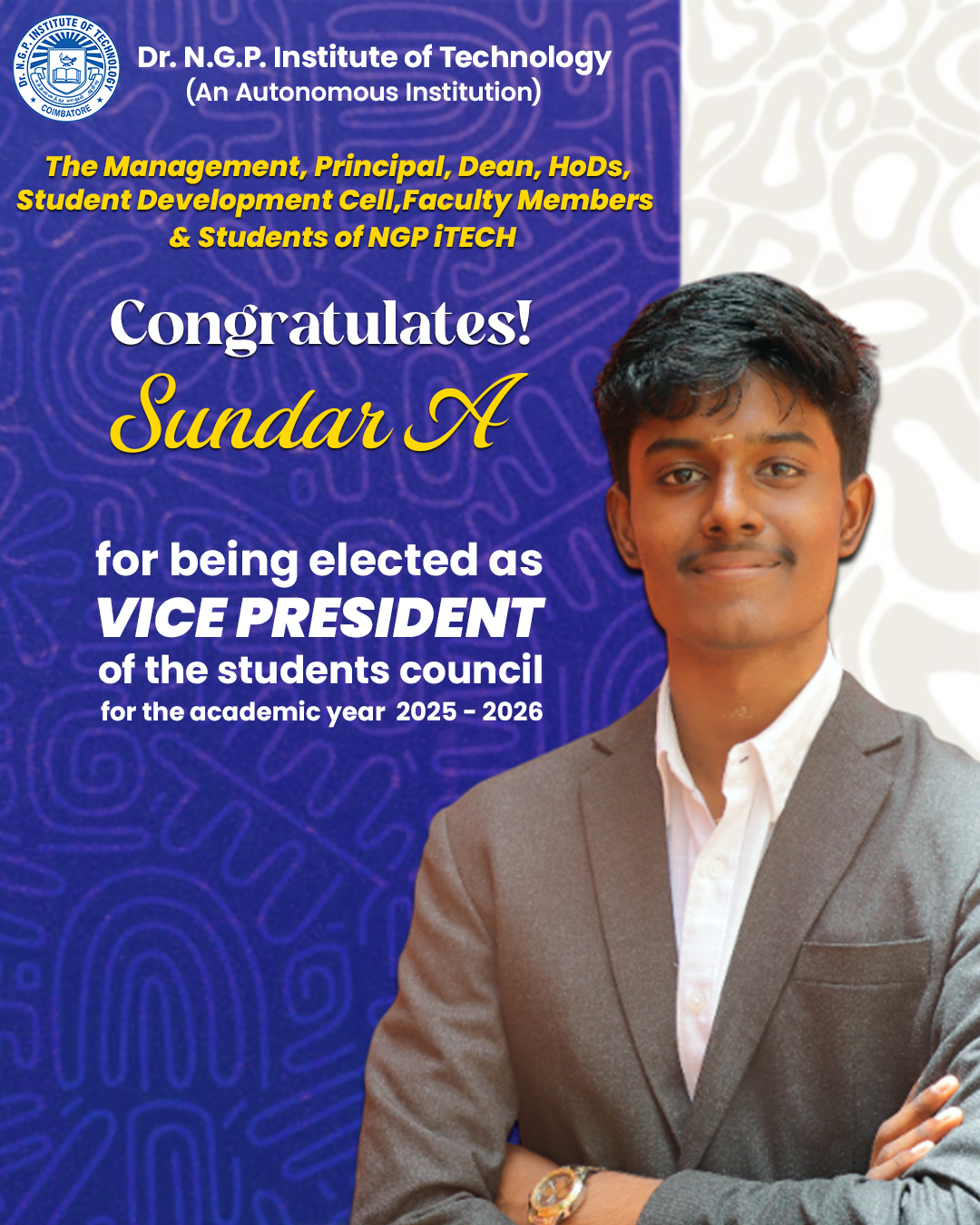 🌟 Welcoming the New... - Dr.N.G.P. Institute of Technology | Facebook