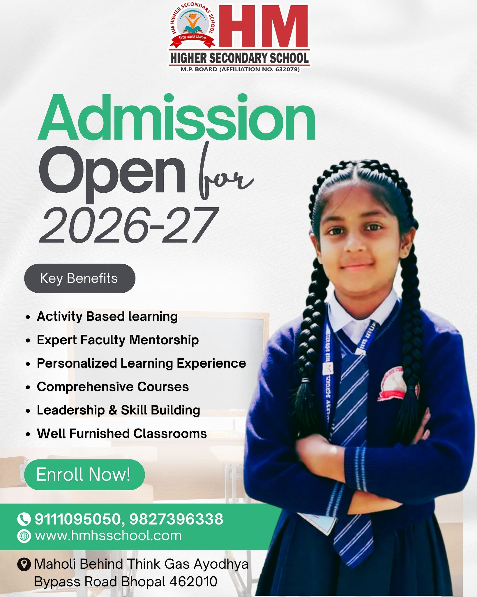 HM - Admission Open for Session 2026-27 #admissionsopen #mpboard # ...