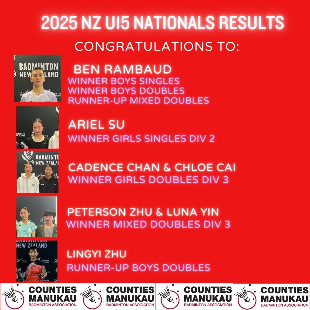 Counties Manukau... - Counties Manukau Badminton Association