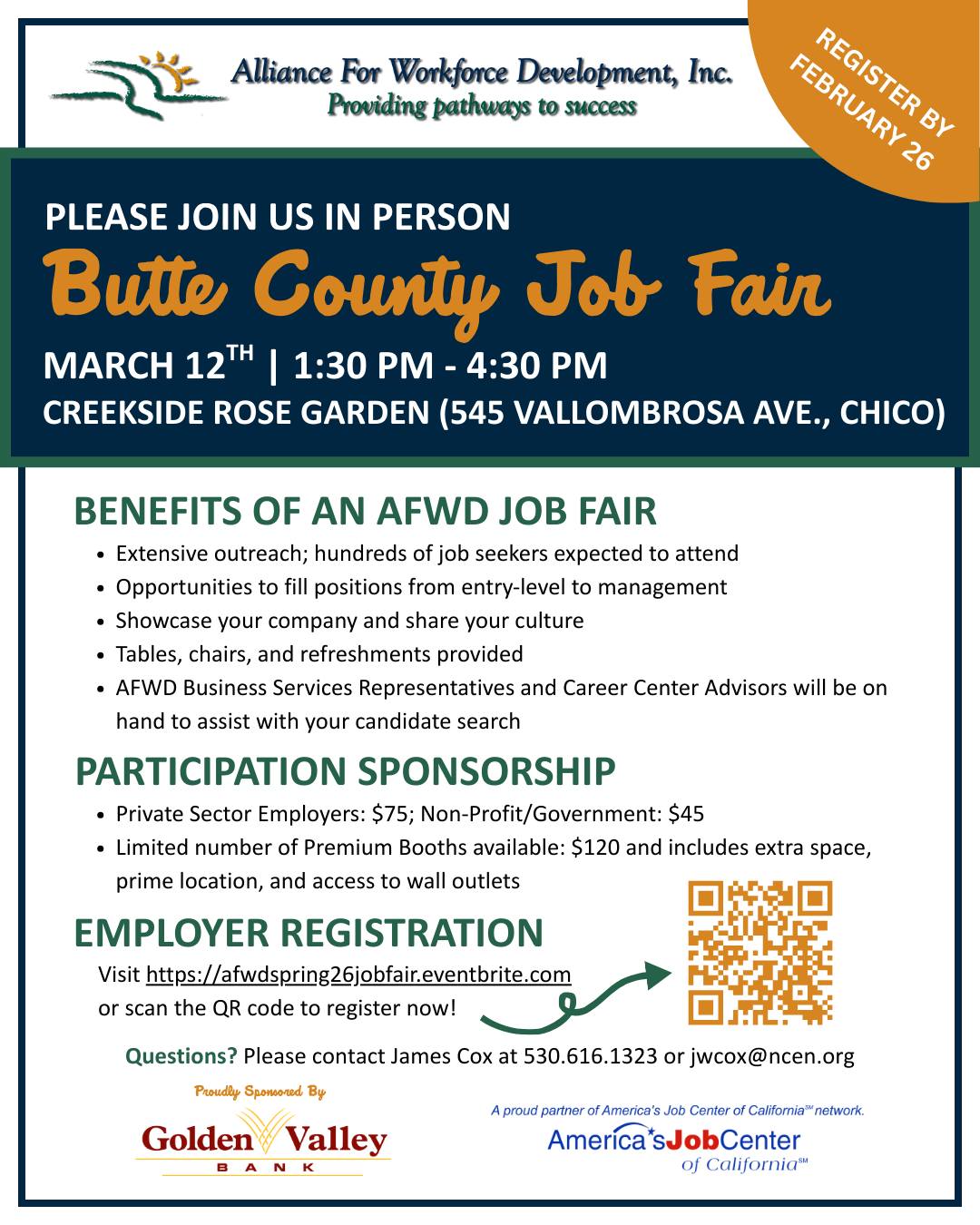 📣 Butte County... - Alliance for Workforce Development, Inc. | Facebook