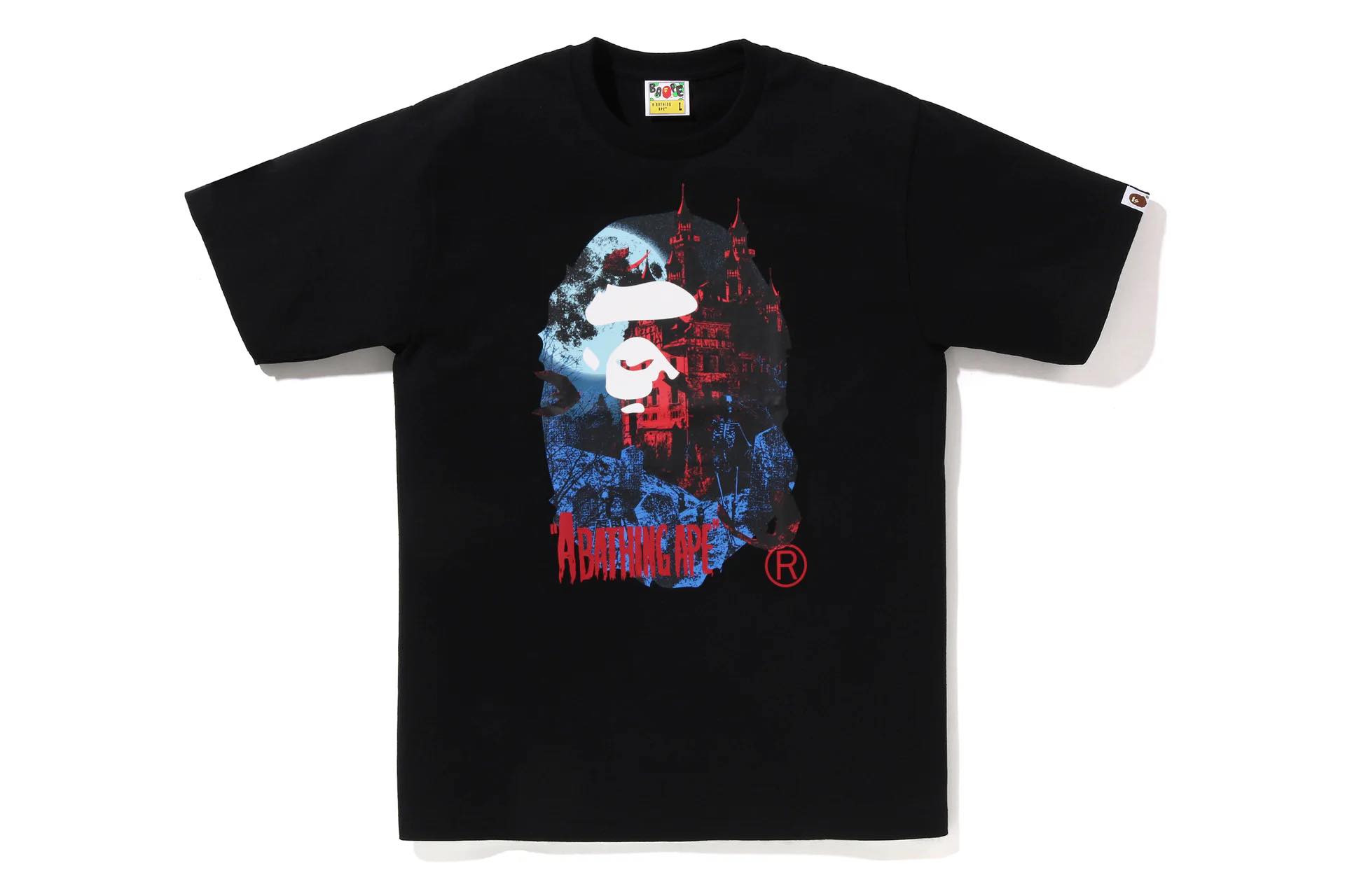 XL BAPE X VGM APE HEAD CANVAS ART TEE 【公式通販】